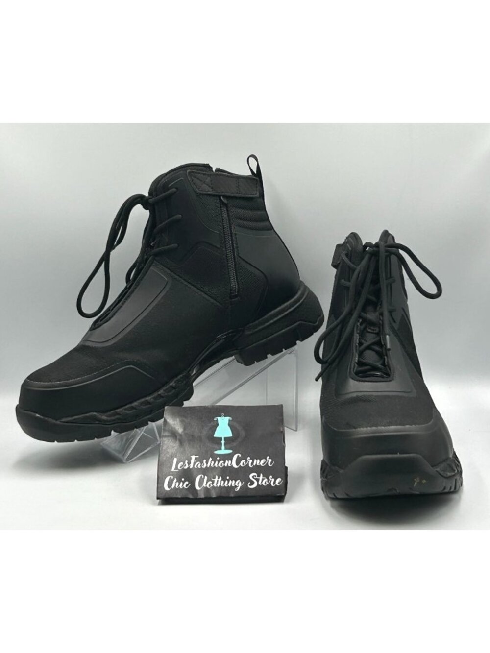 HYTEST Men's Black 2.0 Mission Nano Toe 6" Zipper Boot - K23190 Size 11 3144